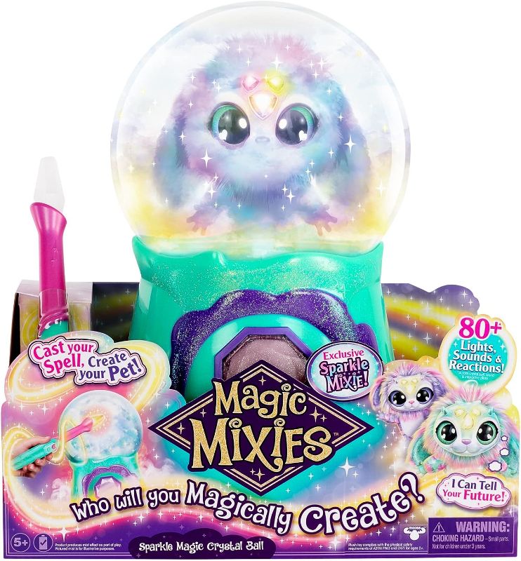 Photo 1 of Magic Mixies Magical Misting Crystal Ball with Interactive 8 inch Pink Plush Toy and 80+ Sounds and Reactions