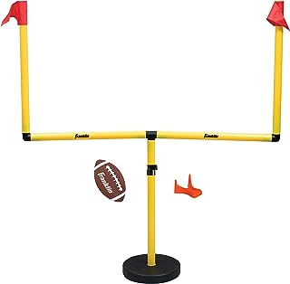 Photo 1 of Franklin Sports Youth Football Goal-Post Set — Kids’ Football Goal Post with Mini Football — Fun Football Goal for All Ages — Easy Assembly — Adjustable Height — Weighted Base