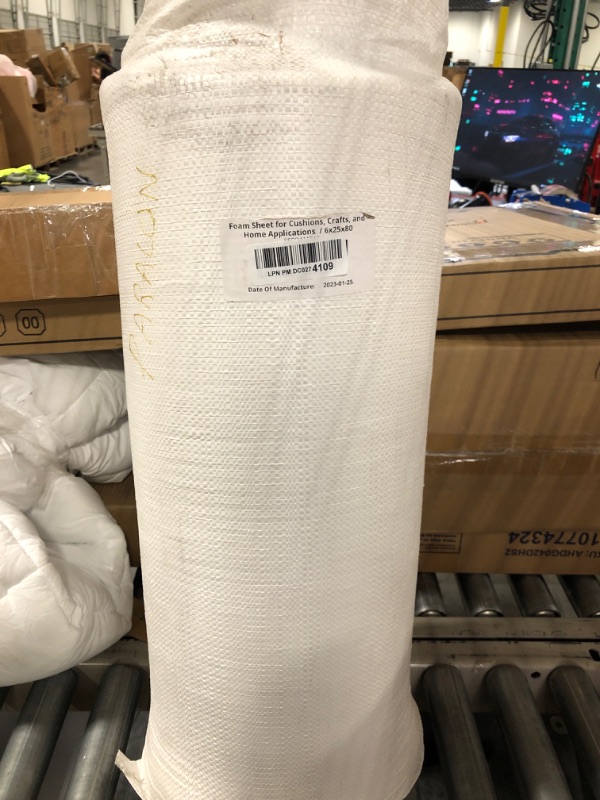 Photo 2 of  Upholstery Foam Cushion High Density 6'' Height x 25'' Width x 80'' Length