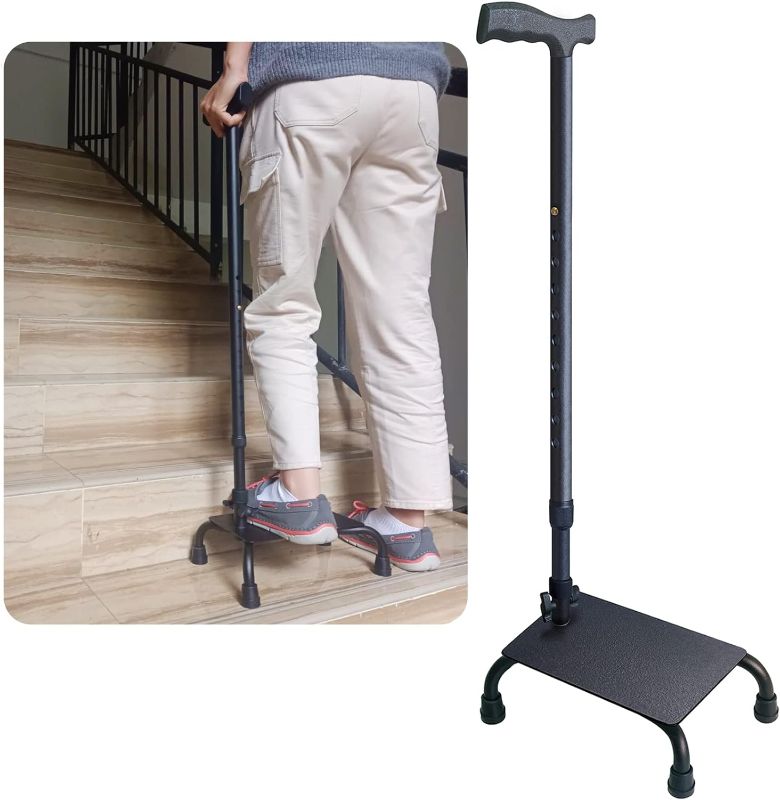 Photo 1 of Aliseniors Stair Climbing Assist Cane - Half Step Stair Lift Aid for Seniors Stair Steady to Walk Up and Down Stairs or Steps - Adjustable Walking Sticks for Right or Left Handed Men or Women