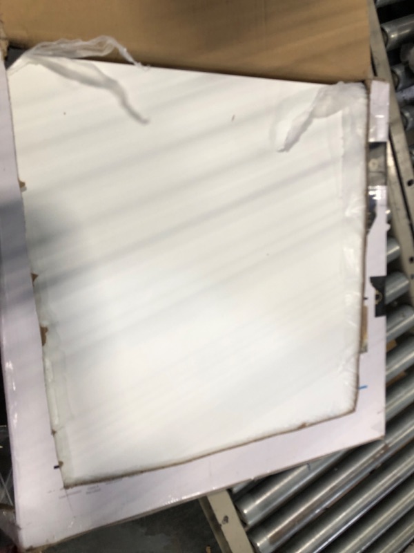 Photo 1 of Art3d 12-Pack Smooth Drop Ceiling Tile 2ft x 2ft in Off White, PVC Ceiling Panel 24 x 24in. 24*24 Off White 12