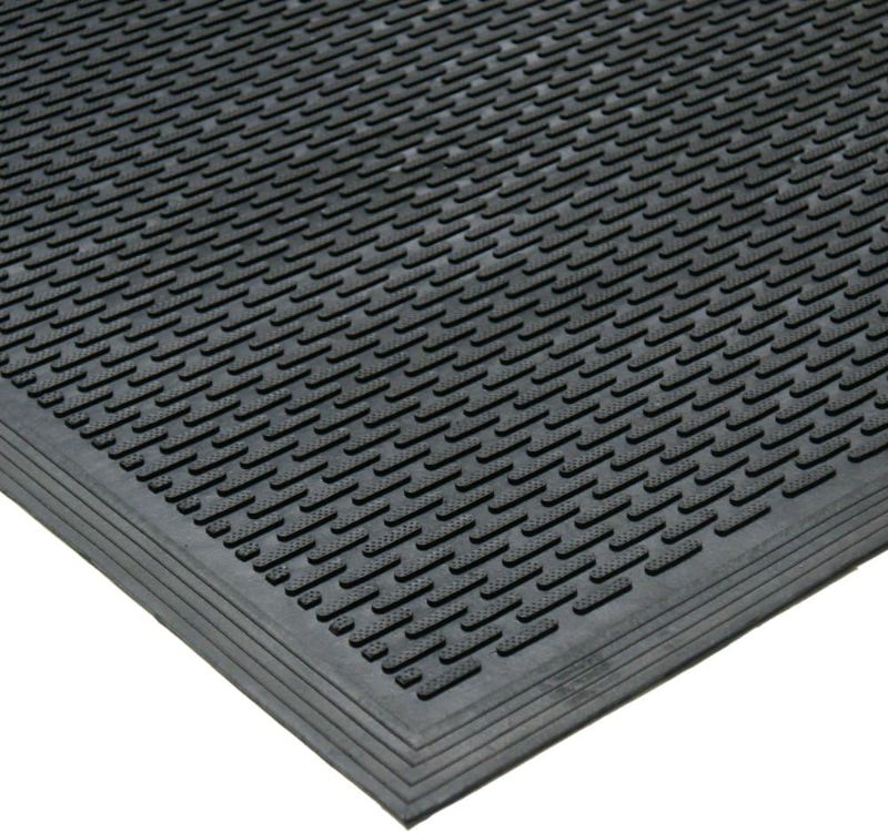 Photo 1 of 
Rubber-Cal 03-239-LI DuraScraper Linear Commercial Rubber Entrance Door Mat, 3/8" Thick x 36" x 60", Blac