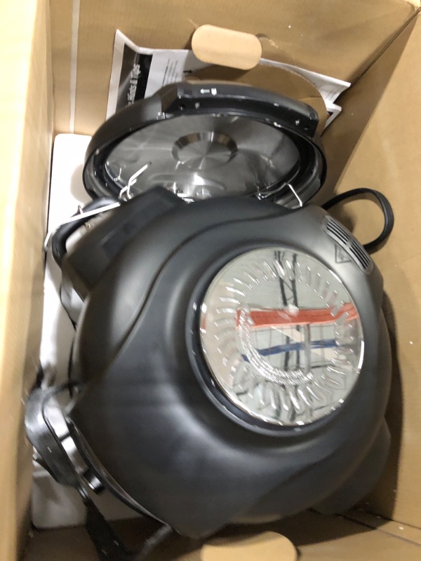 Photo 1 of Ninja FD401 Foodi 12-in-1 Deluxe XL 8 qt. Pressure Cooker & Air Fryer that Steams, Slow Cooks, Sears, Sautés, Dehydrates & More, with 5 qt. Crisper Basket, Deluxe Reversible Rack & Recipe Book, Silver 8 Quart 8-Quart/Stainless Steel Silver