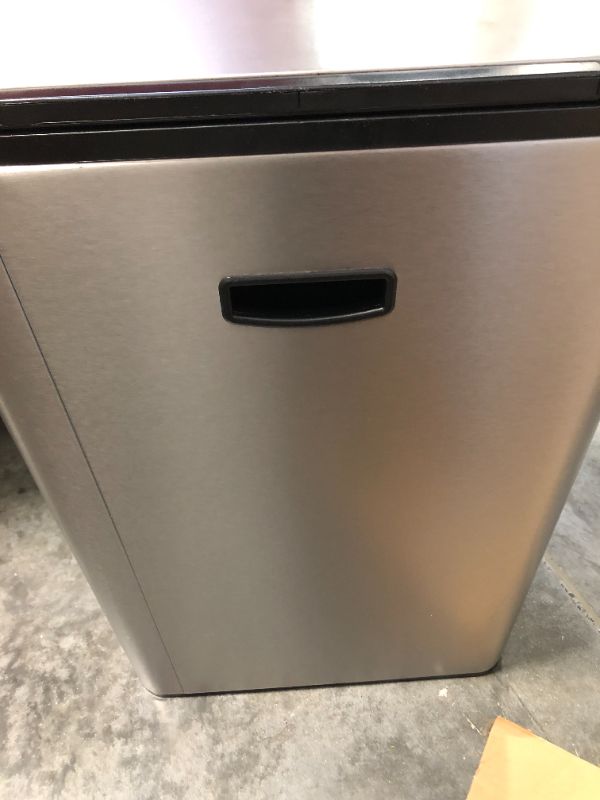 Photo 5 of ****HAS SEVERAL DENTS (See Photos)******Kohler 13 Gallon Hands-Free Kitchen Step, Trash Can with Foot Pedal, Quiet-Close Lid, Stainless Steel Stainless Steel Step Can