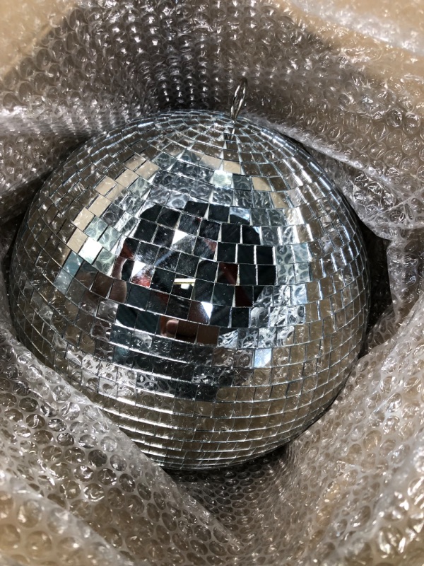 Photo 3 of 10" Mirror Disco Ball Great for a Party or Dj Light Effect Christmas