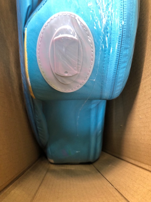 Photo 1 of Alupssuc Baby Pool Float with 0-120° Removable UPF 50+ Sun Canopy, Widen Wings No Flip over, Non Inflatable Infant Pool Float with Adjustable Safety Seat, Baby Swim Floats for 3-6-12-24 Months Toddler Blue