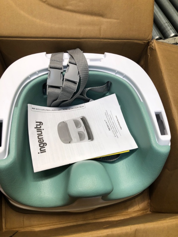 Photo 1 of Ingenuity Baby Base 2-in-1 Booster Feeding and Floor Seat with Self-Storing Tray - Mist