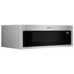Photo 1 of 1.1 cu. ft. Over the Range Low Profile Microwave Hood Combination in Stainless Steel