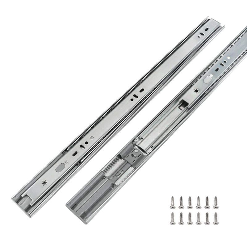 Photo 1 of 1 Pairs Soft-Close Drawer Slides 20 Inch Full Extension and Ball Bearing Cabinet Drawer Slides - LONTAN SL4502S3-20 Heavy Duty Dresser Drawer Slides 100lb Capacity 20'' Drawer Slides 1 Pairs