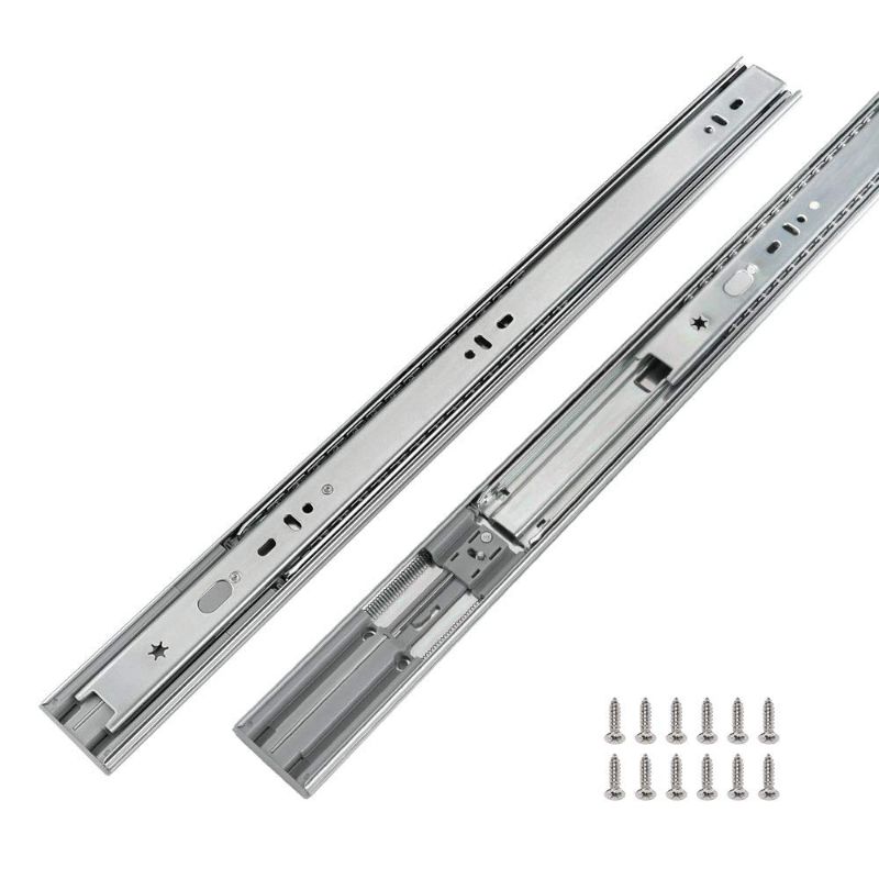 Photo 1 of 1 Pairs Soft-Close Drawer Slides 20 Inch Full Extension and Ball Bearing Cabinet Drawer Slides - LONTAN SL4502S3-20 Heavy Duty Dresser Drawer Slides 100lb Capacity 20 Inch 1 Pair