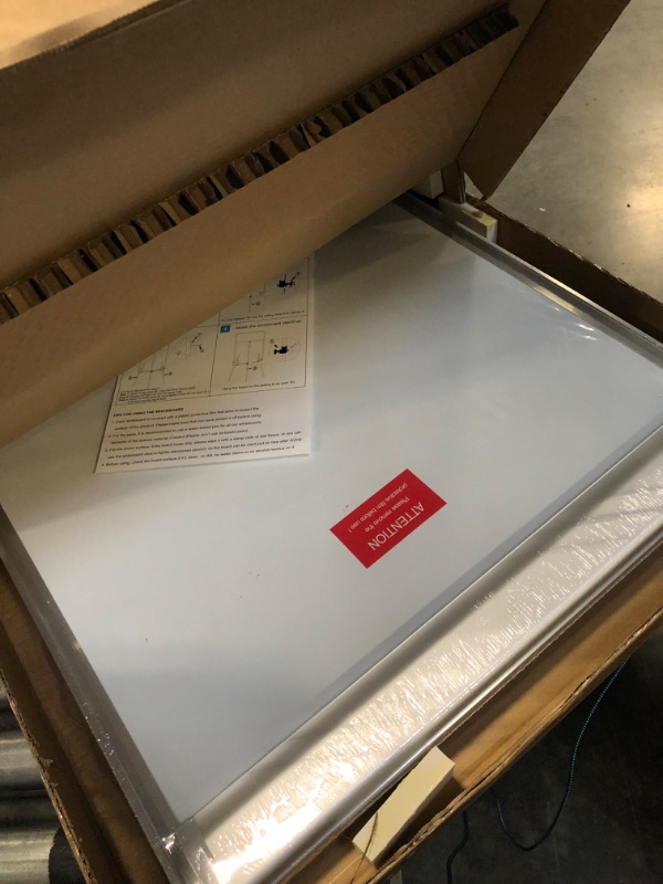 Photo 1 of Easel White Board - Magnetic Tripod Whiteboard Portable Dry Erase Board 36 x 24 inches Flipchart Easel Board Height Adjustable, 3' x 2' Portable White Board *Silver 36 x 24