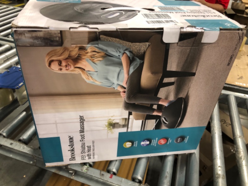 Photo 1 of Brookstone FS1 Shiatsu Foot Massager with Heat | Air Compression, Deep Kneading | 3 Massage Programs