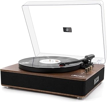 Photo 1 of LP&No.1 Bluetooth Record Player with Stereo Speakers, 3-Speed Belt-Drive Turntable for Vinyl Records with Wireless Playback and Auto-Stop