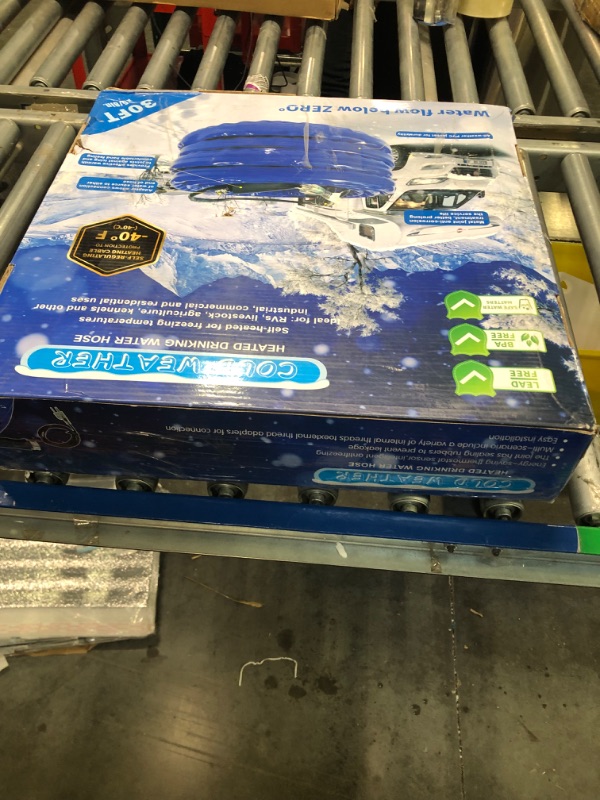 Photo 1 of 30FT Heated Drinking Water Hose for Rv with Energy Saving Thermostat,rv Heated Water Hose with 1/2" Inner Diameter Withstand Temperatures Down to-45°F-Lead Free?Heated Garden Hose?Rv Accessories