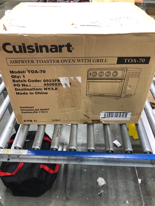 Photo 1 of Air Fryer + Convection Toaster Oven by Cuisinart, 7-1 Oven with Bake, Grill, Broil & Warm Options, Stainless Steel, TOA-60