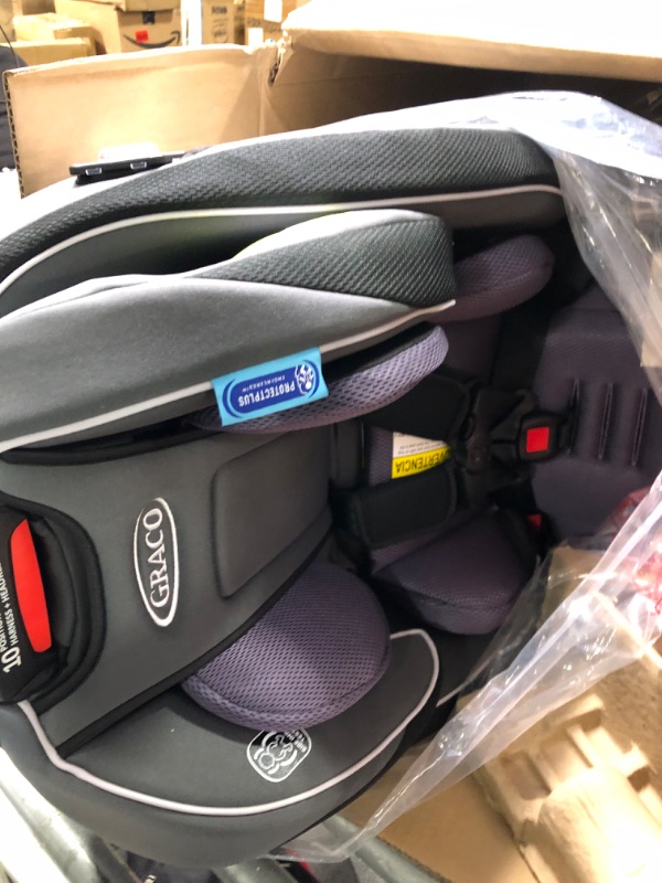 Photo 3 of Graco SlimFit 3 in 1 Car Seat, Slim & Comfy Design Saves Space in Your Back Seat, Annabelle, 1 Count (Pack of 1) SlimFit Annabelle