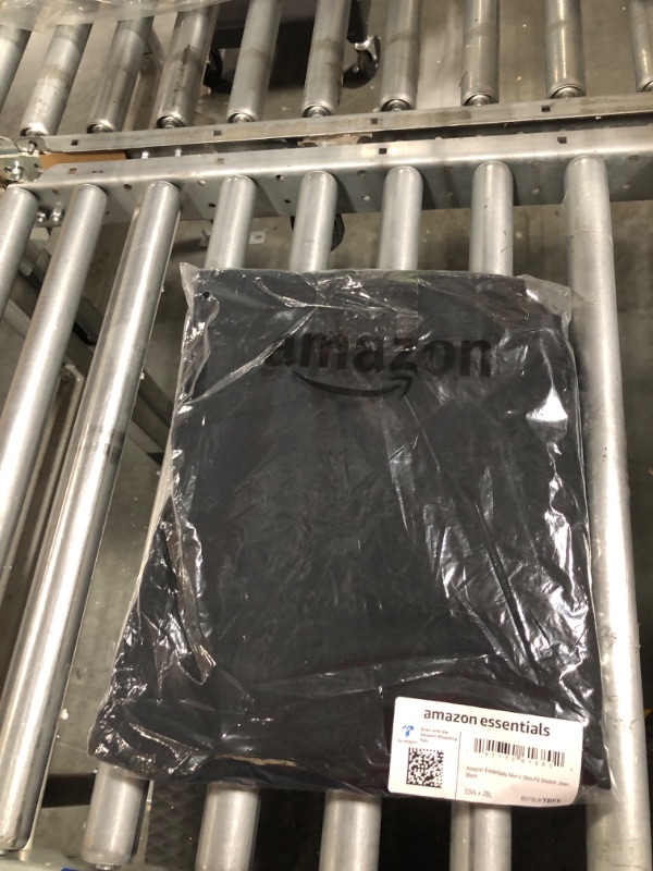 Photo 1 of Amazon Essentials Men's Slim-Fit Stretch Jean 33W x 28L Black