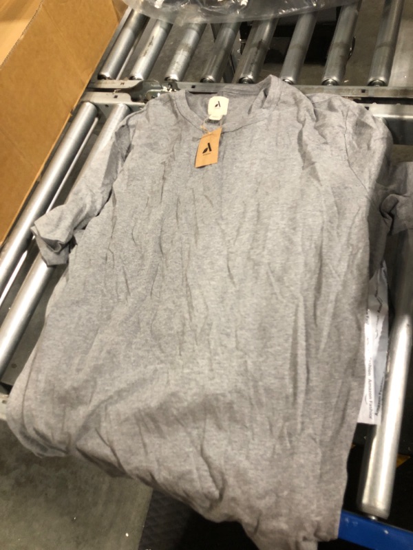 Photo 3 of Amazon Aware Men's Organic Cotton Crew Short-Sleeve T-Shirt X-Large Grey Heather
