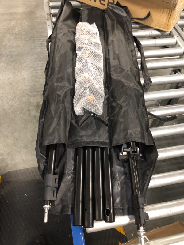 Photo 1 of NEEWER Photo Studio Backdrop Support System, 10ft x 7ft//3m x 2.1m Adjustable Background Stand with 4 Crossbars, 6 Backdrop Clamps, 2 Orange Sandbags, and Carrying Bag for Portrait Studio Photography