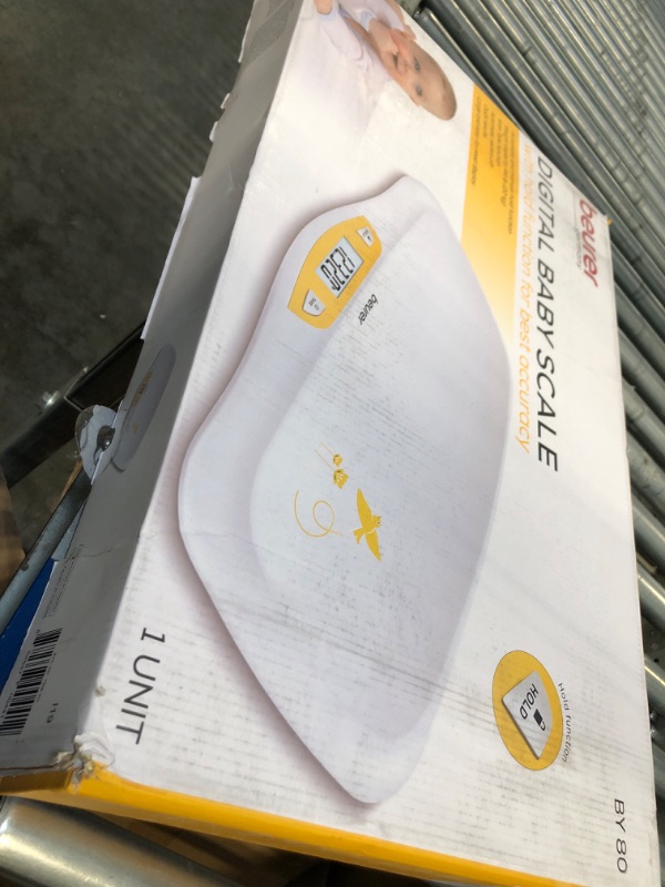 Photo 1 of Beurer BY80 Digital Baby Scale, Infant Scale for Weighing in Pounds, Ounces, or Kilograms up to 44 lbs, Newborn Scale with Hold Function, Pet Scale for Cats and Dogs