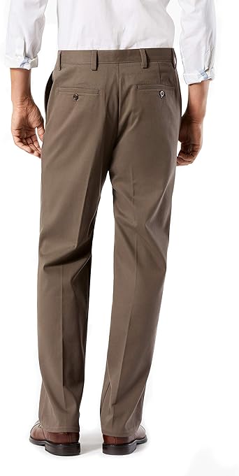 Photo 1 of Dockers Men's Classic Fit Easy Khaki Pants - Pleated (Standard and Big & Tall) Standard 30W x 30L Dark Pebble