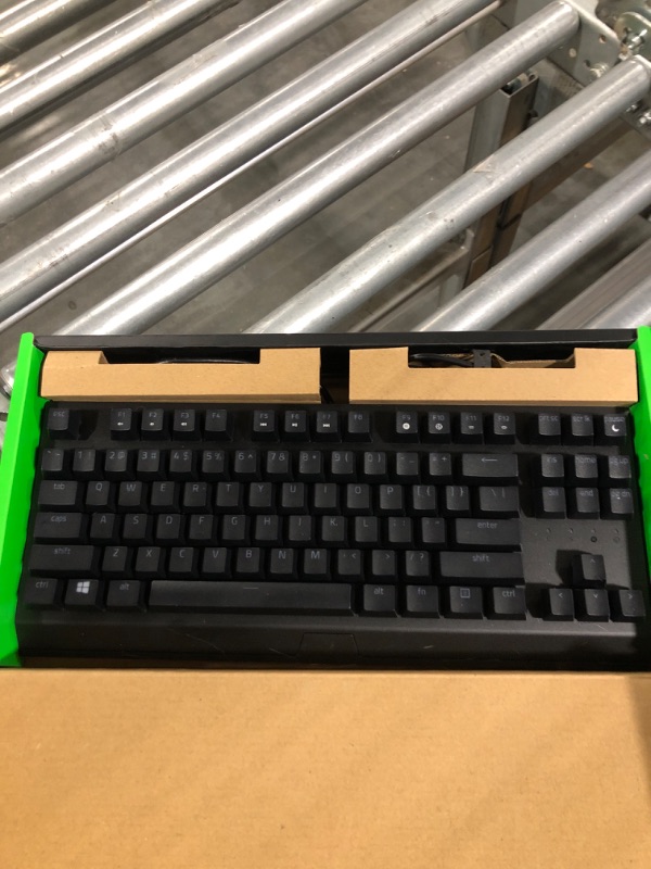 Photo 3 of Razer BlackWidow V3 Tenkeyless TKL Mechanical Gaming Keyboard: Yellow Mechanical Switches - Linear & Silent - Chroma RGB Lighting - Compact Form Factor - Programmable Macros - USB Passthrough Silent Switches