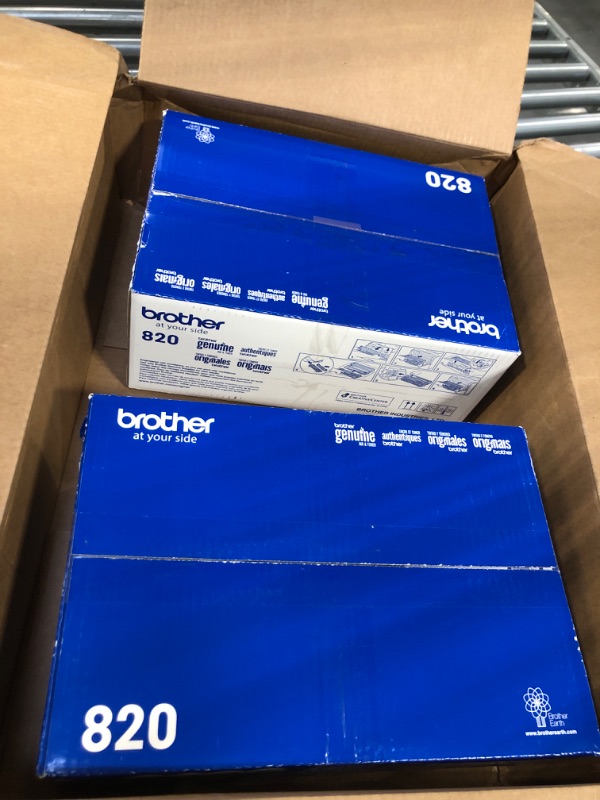 Photo 3 of Brother Genuine TN820 2-Pack Standard Yield Black Toner Cartridge with Approximately 3,000 Page Yield/Cartridge 2 Pack Toner