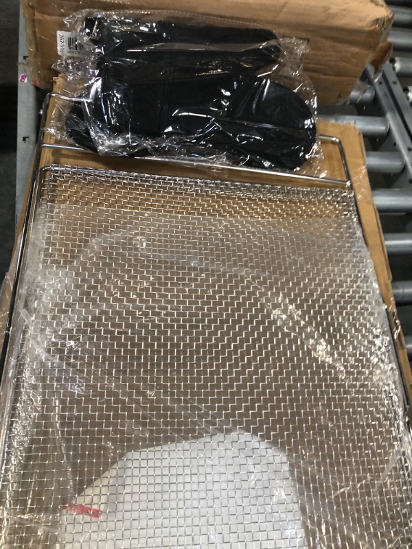 Photo 1 of Air Fry Basket for frigidaire ready cook, 24.1"*15.3" Baking Rack Compatible with frigidaire Oven CGEH/CGIH/FGEH/FGGH/FGIH/PCFE/PCFG/FGEH, Includes a Pair of Baked Gloves, Can be Used for Bake, Boil