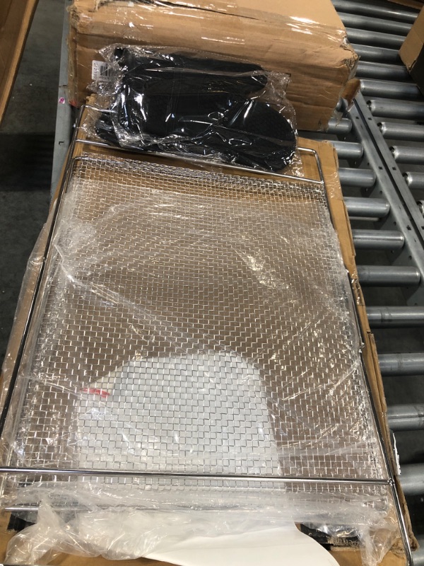 Photo 1 of Air Fry Basket for frigidaire ready cook, 24.1"*15.3" Baking Rack Compatible with frigidaire Oven CGEH/CGIH/FGEH/FGGH/FGIH/PCFE/PCFG/FGEH, Includes a Pair of Baked Gloves, Can be Used for Bake, Boil