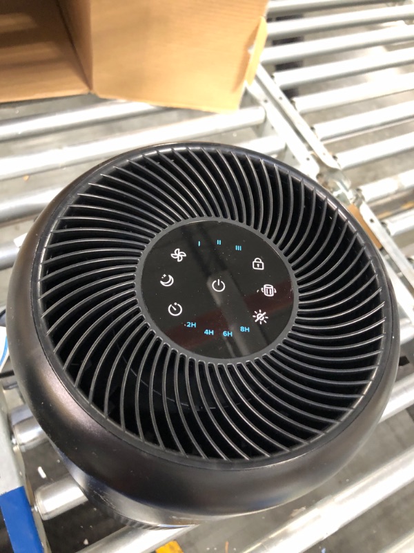 Photo 1 of LEVOIT Air Purifier for Home Allergies Pets Hair in Bedroom, Covers Up to 1095 Sq.Foot Powered by 45W High Torque Motor, 3-in-1 Filter, Remove Dust Smoke Pollutants Odor, Core 300 / Core300-P, Black Black Basic Purifier