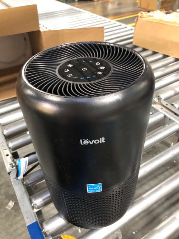 Photo 3 of LEVOIT Air Purifier for Home Allergies Pets Hair in Bedroom, Covers Up to 1095 Sq.Foot Powered by 45W High Torque Motor, 3-in-1 Filter, Remove Dust Smoke Pollutants Odor, Core 300 / Core300-P, Black Black Basic Purifier