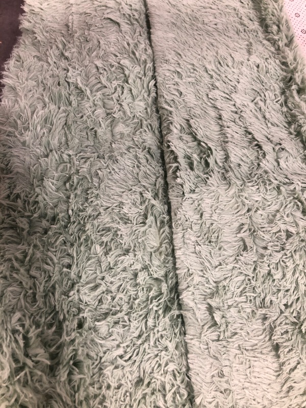 Photo 4 of Fluffy Shaggy Area Rugs for Girls Bedroom,5x8 Feet Soft Green Kids Room Rugs, Non-Slip Carpet for Boys Bedroom, Large Bedside Rug, Nursery Dorm Home Decor Rug 5x8 Feet, Green 5 ft x 8 ft Green
