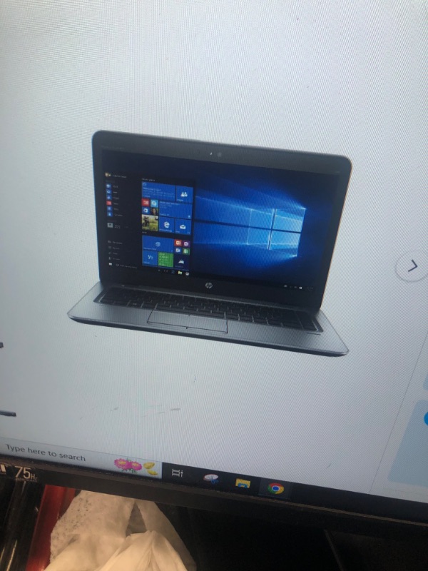 Photo 1 of Hp Elitebook 840 G3 Laptop Intel Core i5 2.40 GHz 8GB Ram 256GB SSD Windows 10 Pro - Scratch and Dent