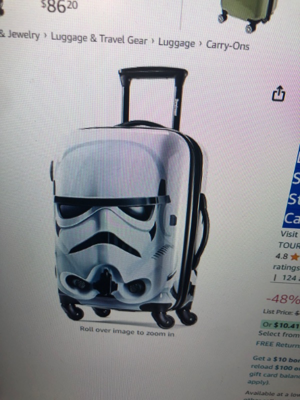 Photo 1 of American Tourister Star Wars Hardside Luggage with Spinner Wheels, Storm Trooper, Carry-On 21-Inch