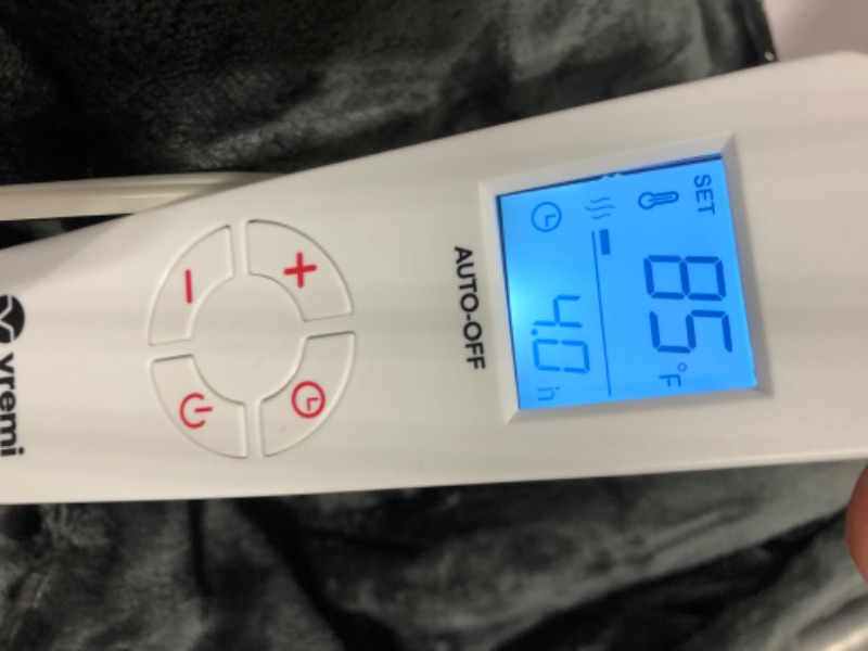 Photo 1 of Vremi Electric Blanket - 50 x 60 inches Throw Heated Blanket with 6 Heat and 8 Time Settings - Fleece Heating Pad with 10 feet Cord, LCD Display Controller, Auto Shut Off, Washable Cover 50 x 60 inches - Throw