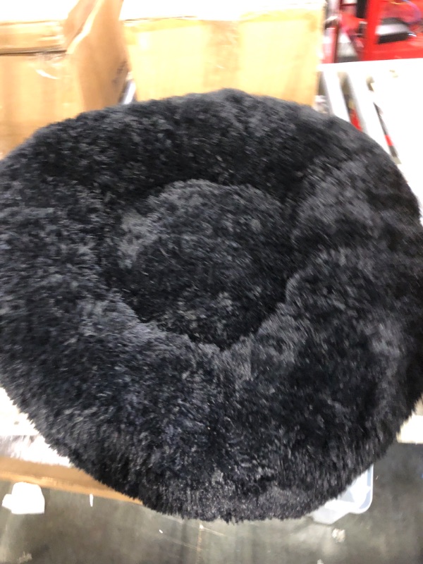 Photo 3 of  Bed (XL) for Medium and Large Dogs Pet Bed Donut Cuddler Up to 35lbs X-Large(32"x24") Black