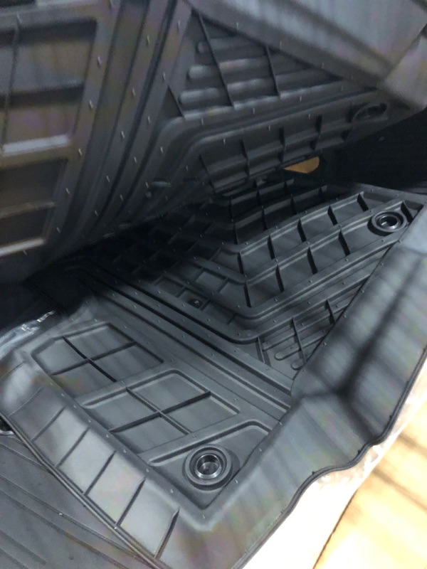 Photo 3 of Bomely Fit 2020-2023 Toyota Highlander 7 Seats Floor Mats Trunk Mat TPE Trunk Liner Rear Cargo Liner for Toyota Highlander Accessories 2020 2021 2022 2023 ( Floor Mats and Trunk Mat) Floor Mats + Trunk Mat