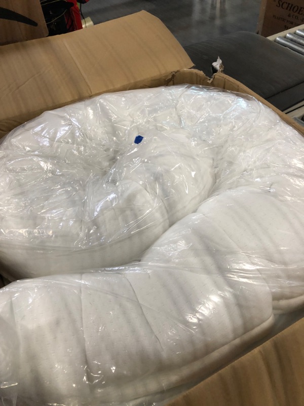 Photo 1 of ELEMUSE Dual Layer 4 Inch Memory Foam Mattress Topper Queen Size, 2 Inch Cooling Gel Memory Foam Plus 2 Inch Bamboo Pillow Top Cover, Comfort Support Back Pain Relief Queen White