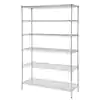 Photo 1 of 6-Tier Commercial Grade Heavy Duty Steel Wire Shelving Unit in Chrome (48 in. W x 72 in. H x 18 in. D)