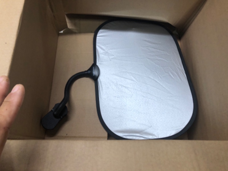 Photo 1 of TOYMIS Laptop Sun Shade for Working Outside with Clip, 17.7x11.8inch Flexible & Foldable Cubicle Shade Laptop Sun Visor Portable Shield Cover Heat Shield Laptop Canopy for Desk Outside(Grey)
