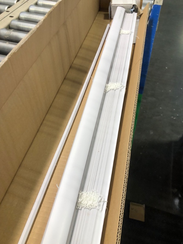 Photo 1 of CHICOLOGY Blinds for Windows , Mini Blinds , Window Blinds , Door Blinds , Blinds & Shades , Camper Blinds , Mini Blinds for Windows , Horizontal Window Blinds , Gloss White, 34"W X 60"H 34"W X 60"H White (Commercial Grade)