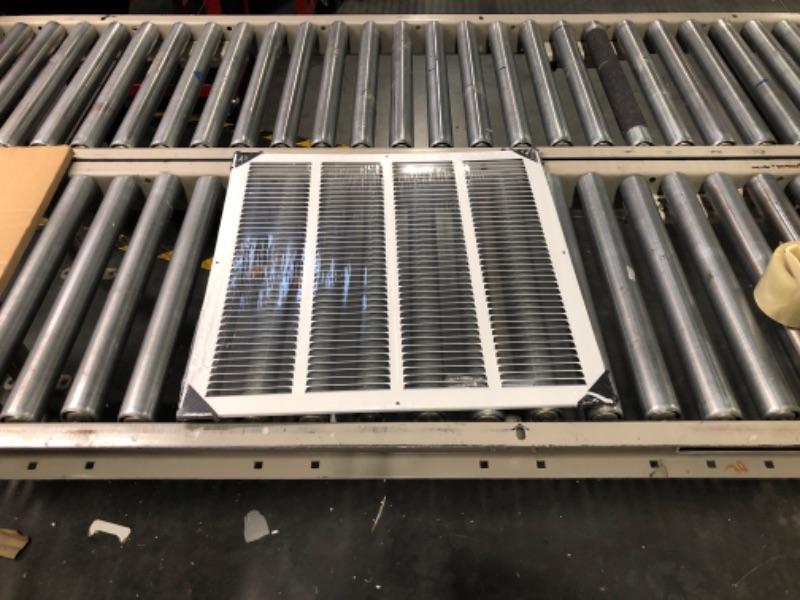 Photo 3 of 20"W x 20"H [Duct Opening Measurements] Steel Return Air Filter Grille [Removable Door] for 1-inch Filters | Vent Cover Grill, White | Outer Dimensions: 22 5/8"W X 22 5/8"H for 20x20 Duct Opening Duct Opening style: 20 Inchx20 Inch