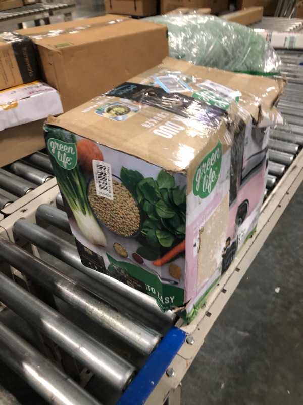 Photo 1 of GreenLife Cook Duo Healthy Ceramic Nonstick 6QT Slow Cooker, PFAS-Free, Digital Timer, Dishwasher Safe Parts, Soft Pink 6QT Slow Cooker PFAS-Free Soft Pink