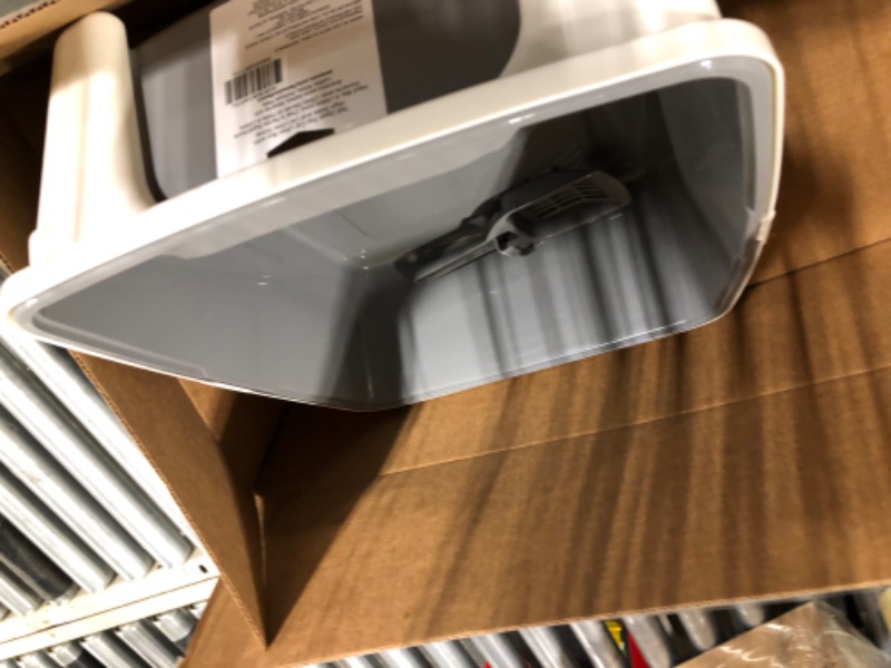 Photo 1 of Amazon Basics Tall Open Top Cat Litter Box with High Sides and Cat Litter Scoop