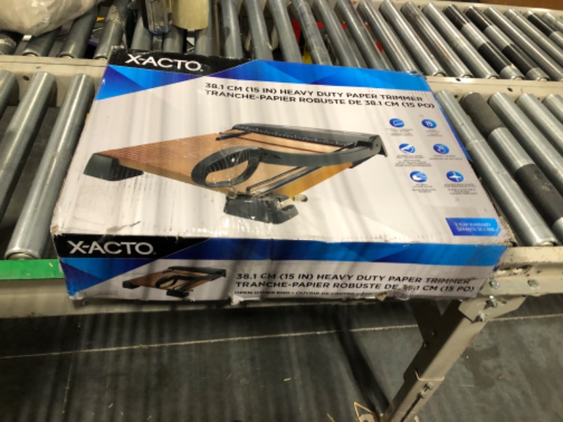 Photo 2 of X-ACTO 26315 Heavy Duty Wood Guillotine Trimmer, 12" x 15" 15 Inch Cut