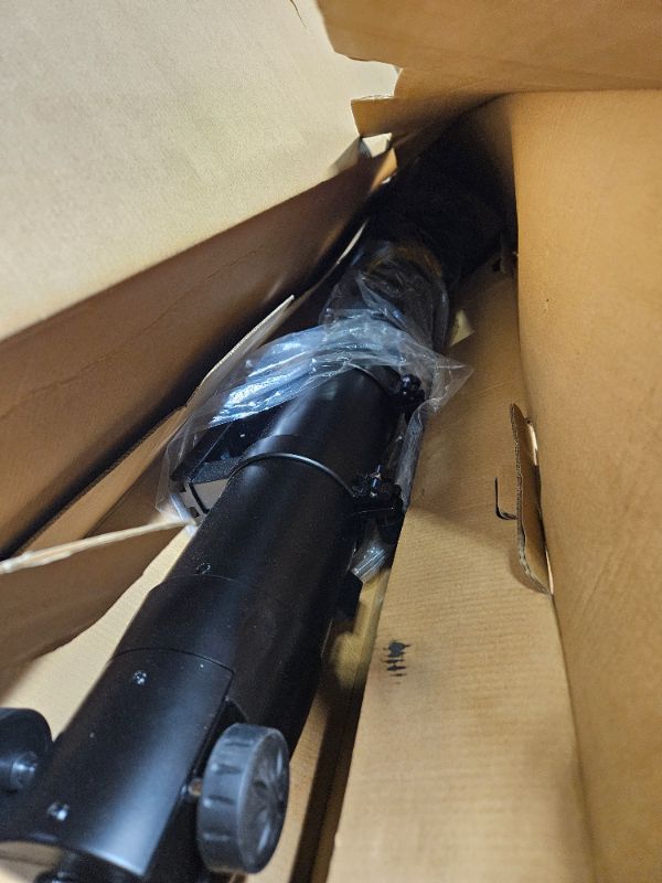 Photo 1 of Telescope 90mm Aperture 900mm - High Precision Adjustment Vertisteel AZ Mount Base, Magnification 45-450x, Wireless Remote, Phone Adapter - Ideal for Astronomy Enthusiasts and Beginners Black-90900