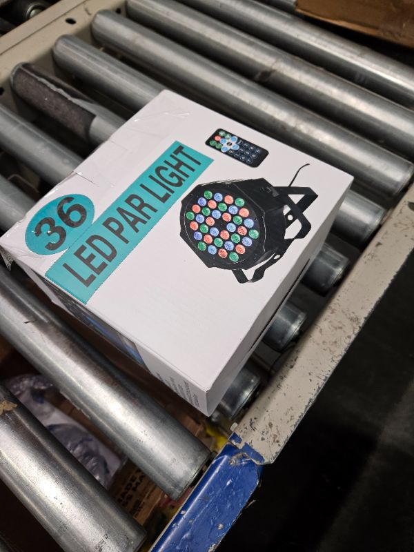 Photo 1 of 36 LED Par Lights, RGB Par Can Light Stage Lights, 10 Modes DJ Lights Stage Lighting Uplights with Sound Activated Remote Control & DMX Uplights for Events Wedding Party 1 Pack