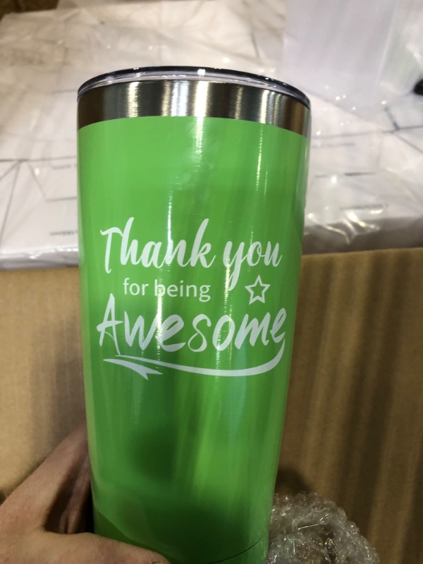Photo 3 of  48 Pcs Thank You Gifts May You Be Proud Tumbler Cup 20 oz Stainless Steel Insulated Inspirational Coworker Mug with Lids for Women Employee Teacher