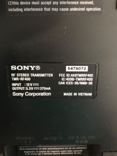 Photo 1 of ** FOR PARTS ONLY ** Sony RF400 Wireless Home Theater Headphones for Watching TV (WHRF400)