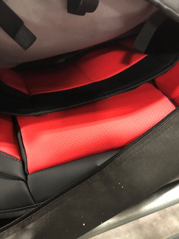 Photo 5 of Coverado Front Car Seat Covers, 2 Pieces Car Seat Cover, Waterproof Car Seat Protectors, Nappa Leather Car Seat Cushion, Driver Seat Cover Universal Fit for Most Sedans SUV Pick-up Truck,BlackRed Blackred Front